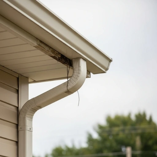 Damaged white residential gutter with visible cracks and separation requiring professional gutter repair New York services