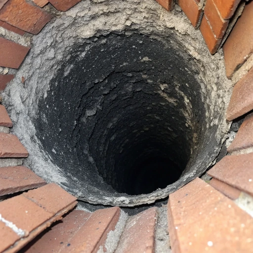 Creosote Buildup Chimney interior showing heavy black tar deposits and dangerous accumulation requiring immediate professional cleaning